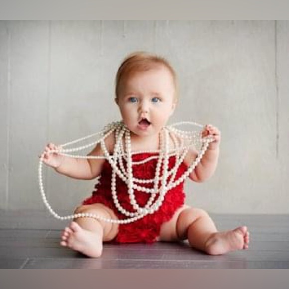 Real Feather Pink Angel Wings Lace Tutu Pearls Set Photo Prop Costume Dress Up - Picture 7 of 13